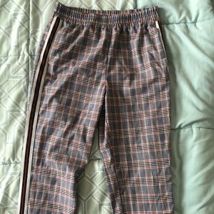 Hollister plaid straight leg pant